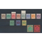 1938 LEEWARD Island - SG 95/114  Giorgio VI° , Incomplete series , 13 values , MLH*