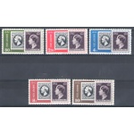 1952  Lussemburgo - Posta Aerea - n° A16/A20 , serie di 5 valori,  MNH**