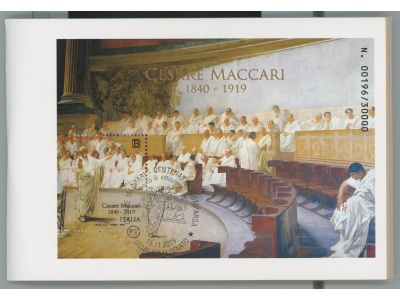 2019 ITALIA , Libretto Cesare Maccari , 30.000 Tiratura - Usato - Cancelled