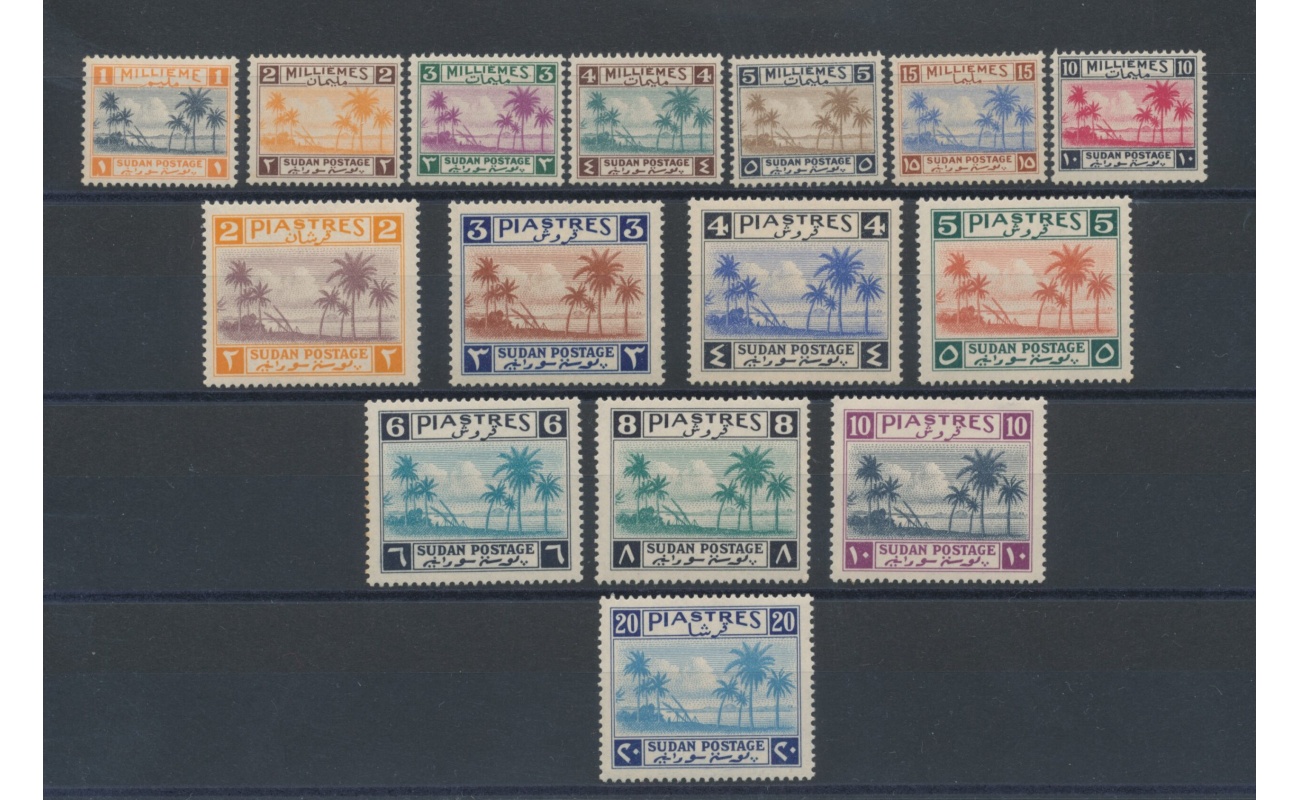 1941  Sudan Postage - SG 81/95 , Tuti Island , Set of 15 , MH*