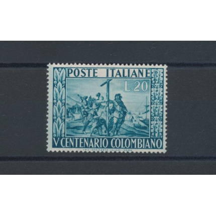 1951 Italia - Repubblica , Cristoforo Colombo , 1 valore , n° 660 , MNH**