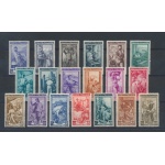 1950 Italia - Repubblica  , Italia al Lavoro , Filigrana Ruota , 19 valori , n° 634-652 , MNH**
