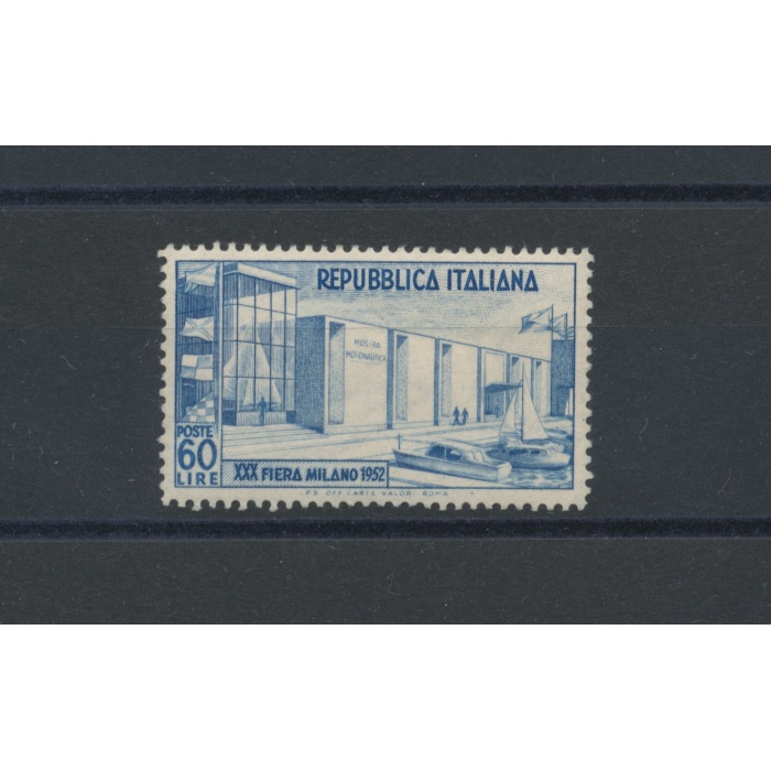 1952 Italia - Repubblica , 30° Fiera di Milano , 1 valore, n° 685 , MNH**