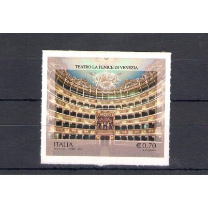 2013 Repubblica Italiana, "Teatro Fenice" - Non Dentellato - Non Fustellato , n° 3496A , MNH**