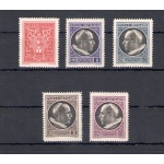 1940 Vaticano,  Francobolli Nuovi, Annata Completa ,5 valori , MNH **