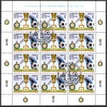 2011 Italia - Repubblica , Minifoglio Inter Campione  , Catalogo Sassone n° 28 , Usato con Annullo Ufficiale