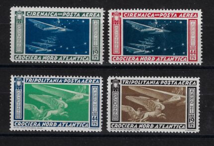 1933 Tripolitania e Cirenaica, Posta Aerea # 18-19 + 28-29 Crociera Balbo, MNH**