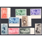 1934  Italia - Regno Campionato Mondiale di Calcio,   9 valori MNH** 357/61+Posta Aerea 69/72 Bordi di Foglio