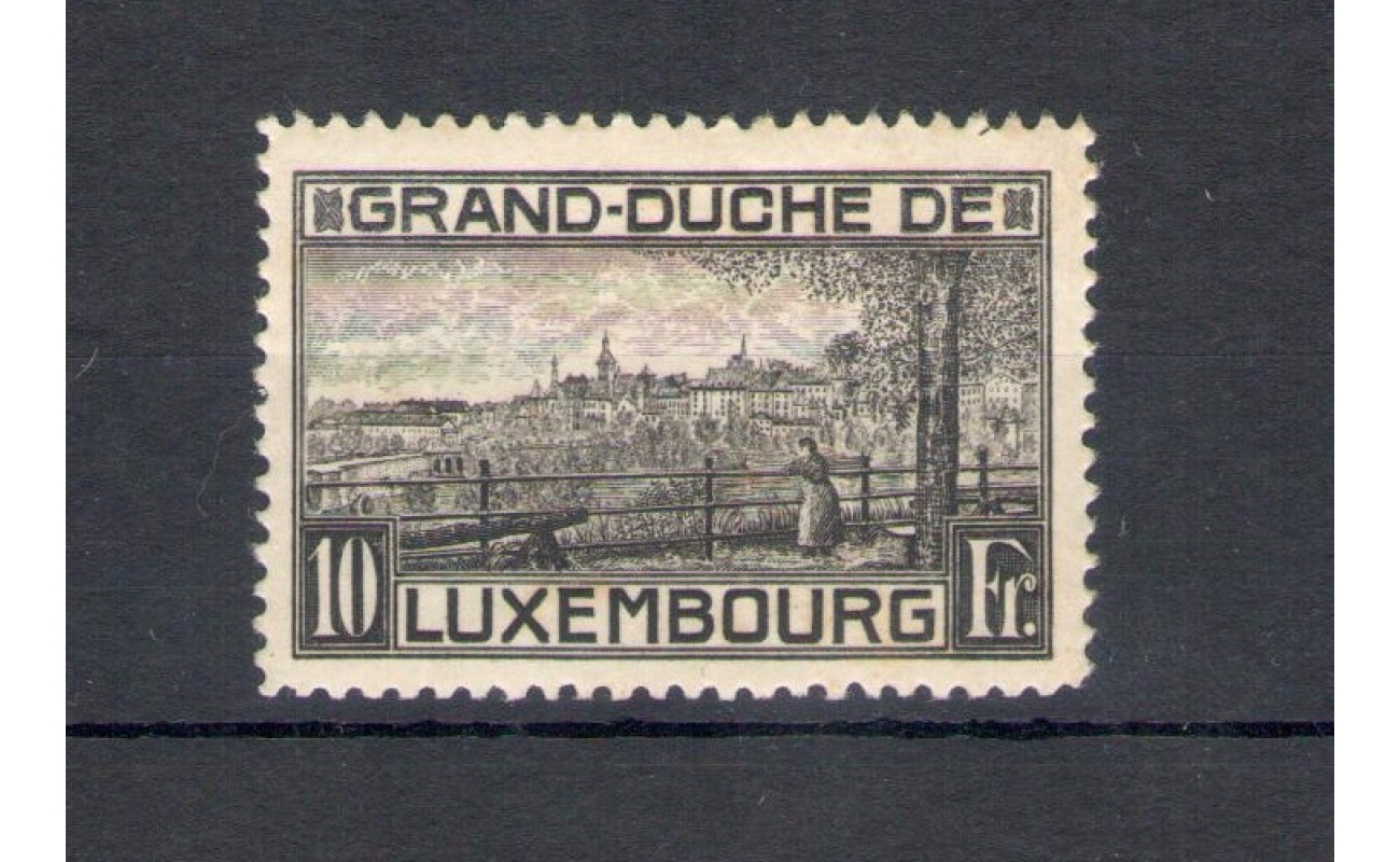 1923 LUSSEMBURGO, n° 141 , Veduta della Città di Lussemburgo , MNH**