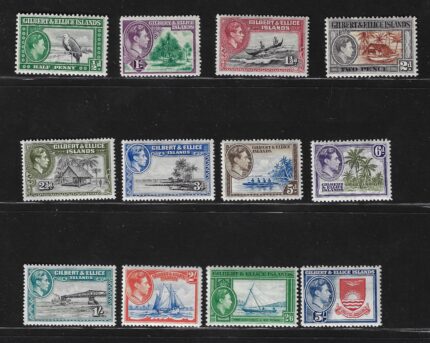 1939 Gilbert & Ellice Islands, Stanley Gibbons # 43-54, MNH**