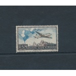 1951 SAN MARINO - Posta Aerea , n° 99 , Bandiera Aereo e Veduta, MNH**