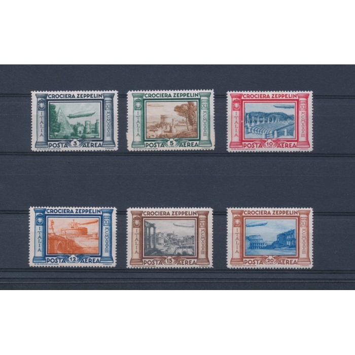 1933 Italia - Regno, Posta Aerea n° 45/50 - Crociera Zeppelin -  MNH**