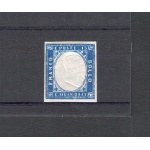 1862 Regno d'Italia, n. 11 - 15 cent azzurro , Effige Vittorio Emanuele II , Effige spostata a destra  , Non Catalogato , MNH**