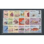 1969 MAURITIUS - Pesci  , serie di 18 valori , SG 382/399 - MNH**