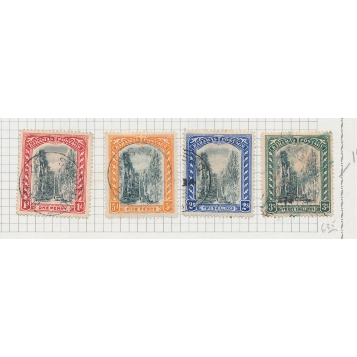 1901 BAHAMAS  - SG 58/61 - Queen's Staircase - Nassau -  4 valori -  USATI