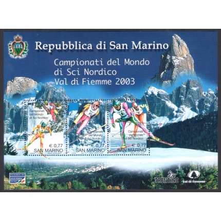 2003 San Marino, Campionato del Mondo di Sci Nordico - Val di Fiemme , BF 79 - MNH**