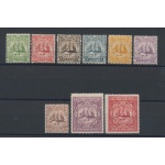1900-04 TURKS AND CAICOS, n° 101/109 -  9 valori MH*