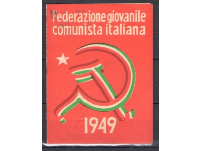 1949 - Federazione Giovanile Comunista Italiana - Tessera di Partito - Interessante