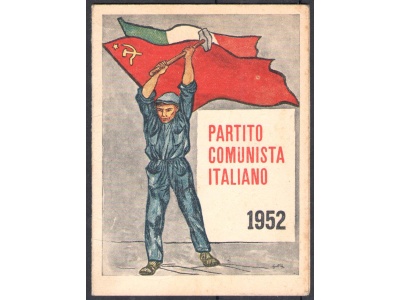 1952 - Partito Comunista Italiana - Tessera di Partito - Interessante