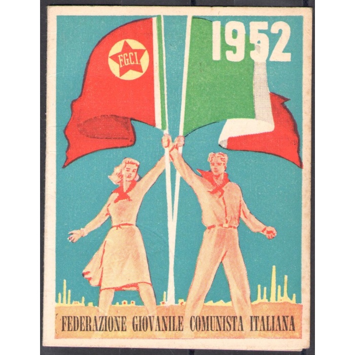 1952 - Federazione Giovanile Comunista Italiana - Tessera di Partito - Interessante