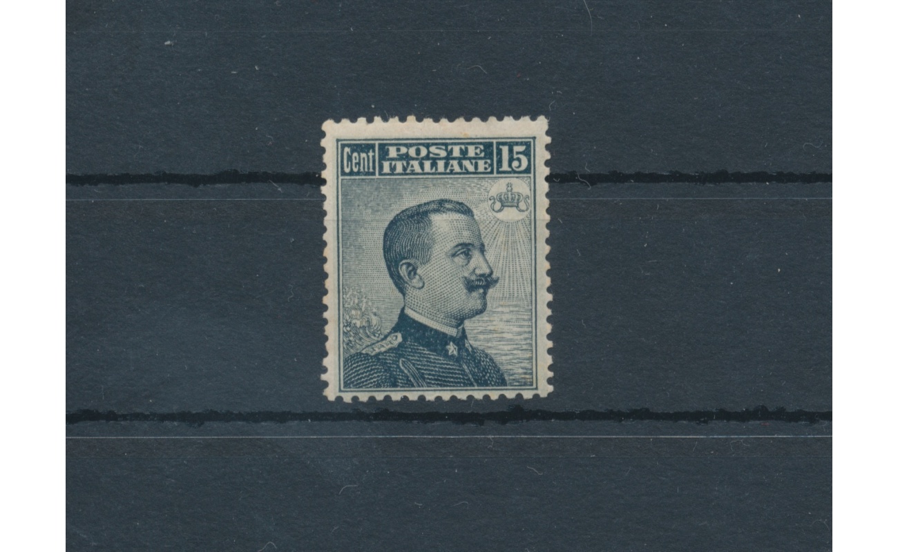 1909 IMNH** Certificato Raybaudi - Firma Vaccari - Raybaudi - Diena   n. 86 , 15 cent grigio , Michetti stampa tipografica , MNH**  Certificato Raybaudi