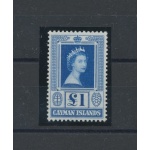 1953-62 CAYMAN ISLANDS -  Elisabetta II  - SG 161a - 1 Sterlina Blu - MNH**