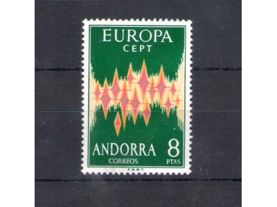 1972 ANDORRA SPAGNOLA,  n. 64A   MNH**