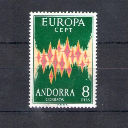 1972 ANDORRA SPAGNOLA,  n. 64A   MNH**
