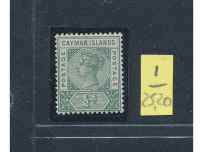1900 CAYMAN ISLANDS, Stanley Gibbons n. 1 deep green - Regina Vittoria - MNH**