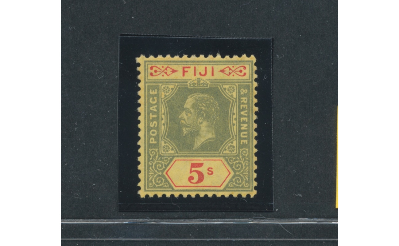 1912-23 Fiji - Stanley Gibbons n. 136 - 5 scellini green and red yellow -  MNH**