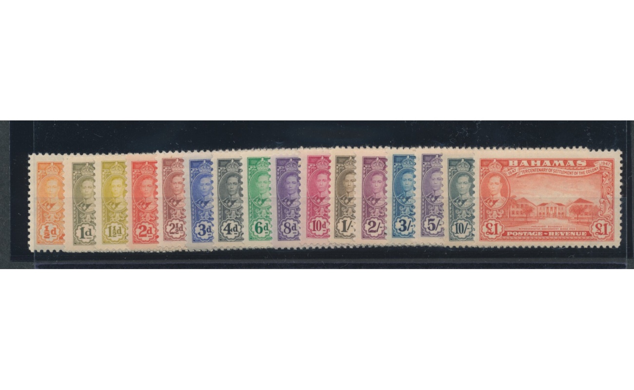 1948 BAHAMAS  - SG 178/193 - 16 valori  MLH*