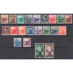1945-46 Italia - Repubblica , "Serietta Democratica" , n. 543/565 - senza 563 e 565 - 21 valori - MNH**