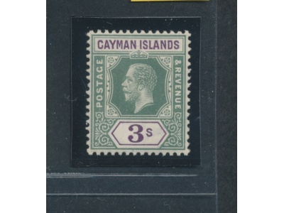 1912 CAYMAN ISLANDS, Stanley Gibbons n. 50 - 3 scellini green and violet - Giorgio V - MNH**