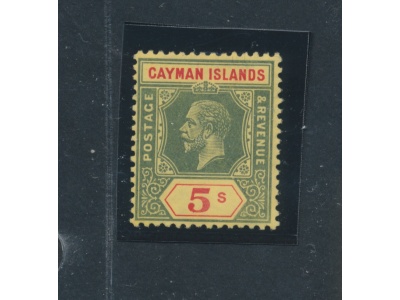 1912 CAYMAN ISLANDS, Stanley Gibbons n. 51 - 5 scellini green and red yellow - Giorgio V - MNH**