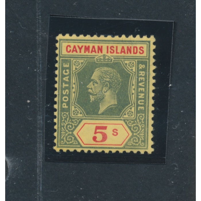 1912 CAYMAN ISLANDS, Stanley Gibbons n. 51 - 5 scellini green and red yellow - Giorgio V - MNH**