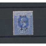 1917 CAYMAN ISLANDS, Stanley Gibbons n. 53 - 1 ½ d. on 2 ½ d deep blue - war stamp overprint- Giorgio V - MNH**