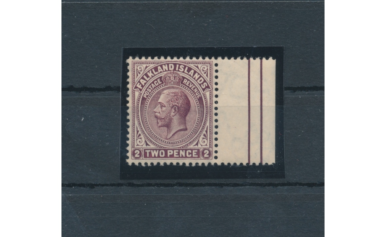 1912-20 FALKLAND ISLANDS - Stanley Gibbons n. 62 - 2 penny maroon - MNH** - Lusso