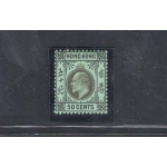 1907-11 HONG KONG - Stanley Gibbons n. 98 - 50 cents - black and green - MLH*