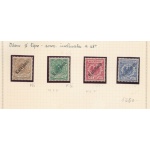 1899 - 1900 Caroline - Yvert n. 1/4 - Soprastampa Karolinen inclinata al 48° - II° Tipo - MLH*