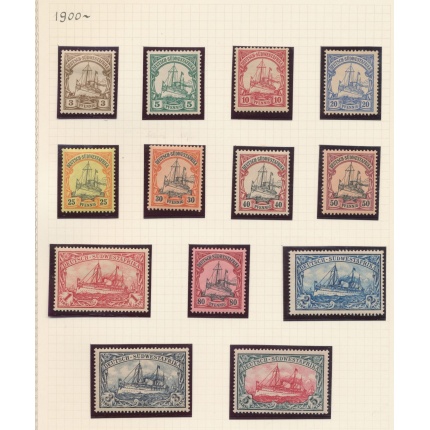 1900 Africa del Sud Ovest Tedesca - Yvert n. 13/25  - MLH*