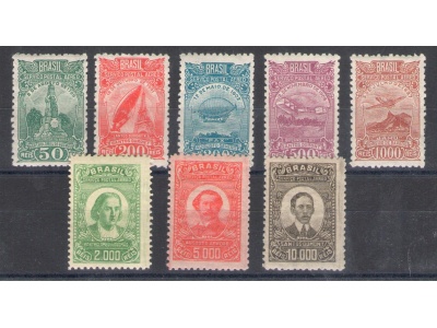 1929-41 Brasile - Posta Aerea - Yvert n. 17/24 - 8 valori MH*