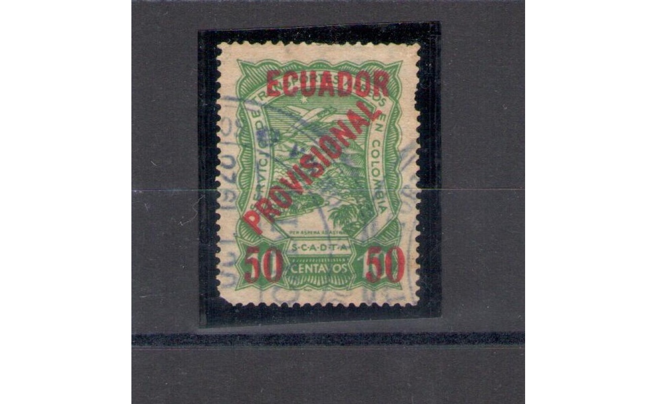 1928 Ecuador - Posta Aerea - Yvert n. 1A - Usato