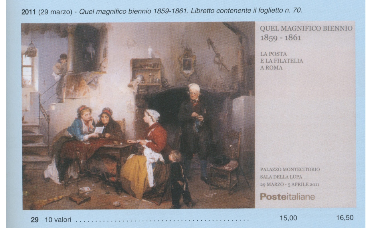 2011 Italia - Repubblica - Libretti n. 27 - Quel Magnifico Biennio 1859-61 - 10 francobolli da 0,60 cent all'interno - MNH**