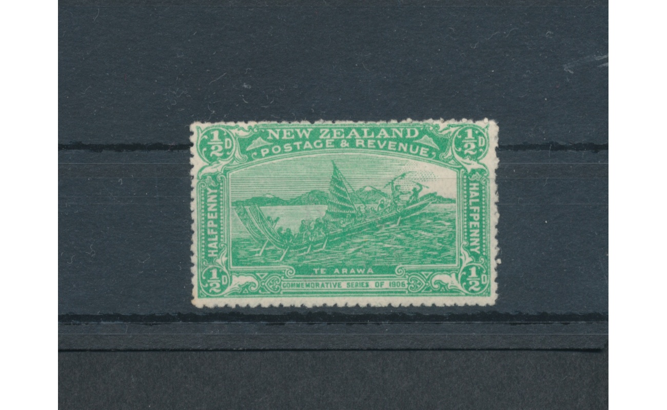 1906 NEW ZEALAND  - Stanley Gibbons n. 370 - 1/2 d. emerald green - MNH**