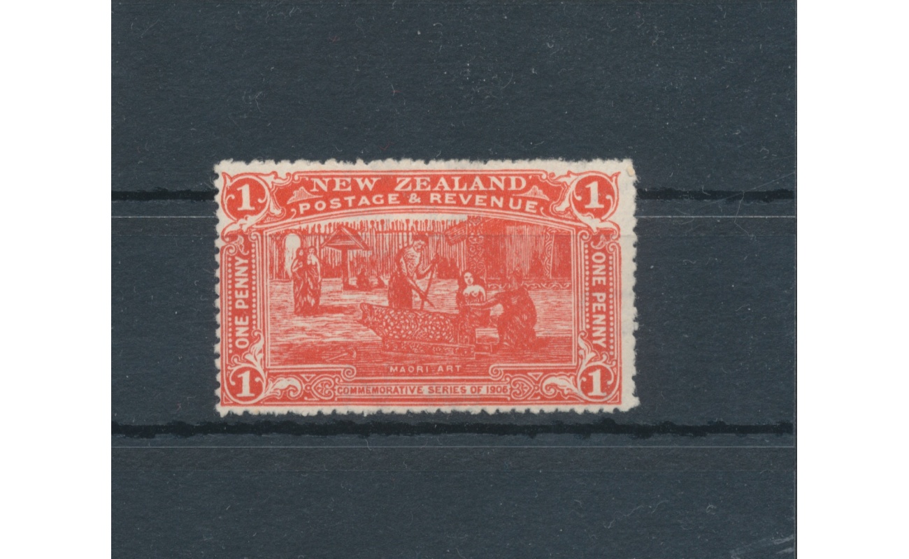 1906 NEW ZEALAND  - Stanley Gibbons n. 371 - 1 d. vermillion - MH*