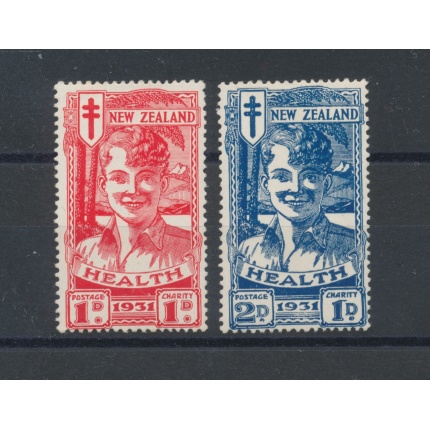 1931 NEW ZEALAND  - Stanley Gibbons n. 546-47 - Health Stamps - MNH**