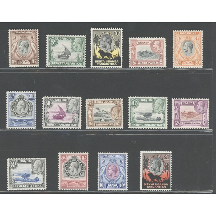 1935-37 Tanganyika - Stanley Gibbons n. 110-23 - Giorgio V - 14 valori - Serie completa - MNH**