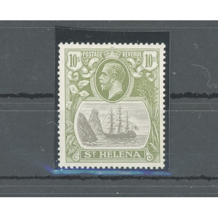1922-37 St. Helena , Stanley Gibbons n. 112 - 10s. grey and olive green - MNH**