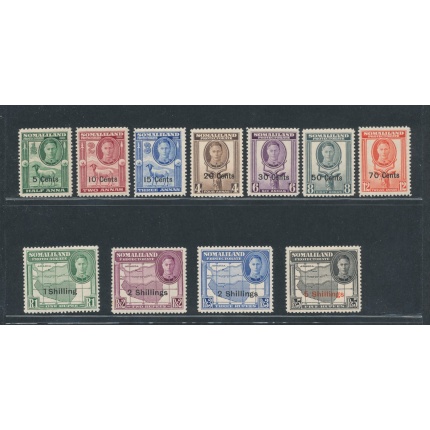 1951 Somaliland - Effige Giorgio VI° - New Currency - Stanley Gibbons n. 125/135 - 11 valori - MNH**