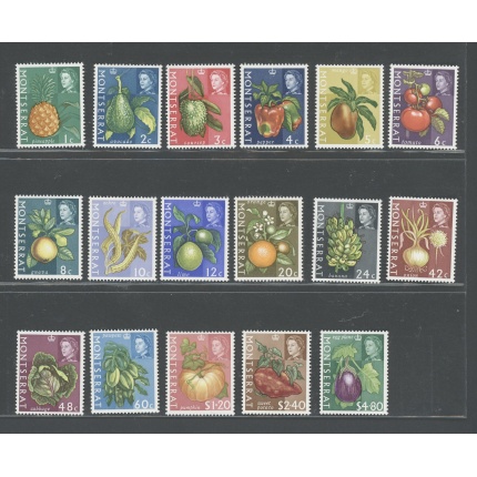 1965 Montserrat, Stanley Gibbons n. 160-76 - serie di 17 valori - MNH**